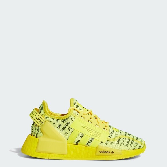 adidas Originals NMD_R1 V2 (LZI44) Shoes Kids size 5.5 Women's 7 Beam Yellow - Picture 14 of 14